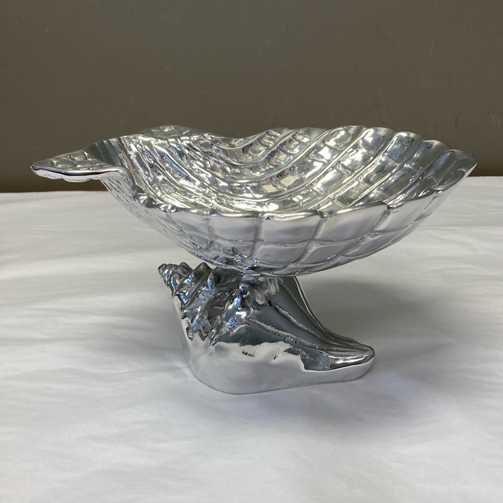 Beatriz Ball  Silver Shell Decorative Bowl